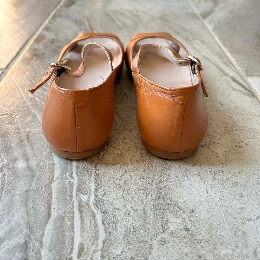 Papanatas Cowgirl Criss Cross Open Toe Leather Buckle Sandals, Size 36 (4 US)